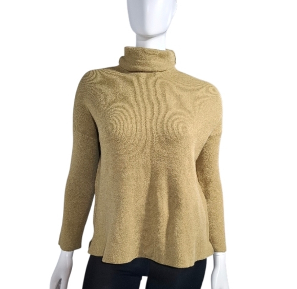 J Jill Top Sweater Textured Cowl Neck Womens Small Minimalist Capsule Career - Picture 2 of 11